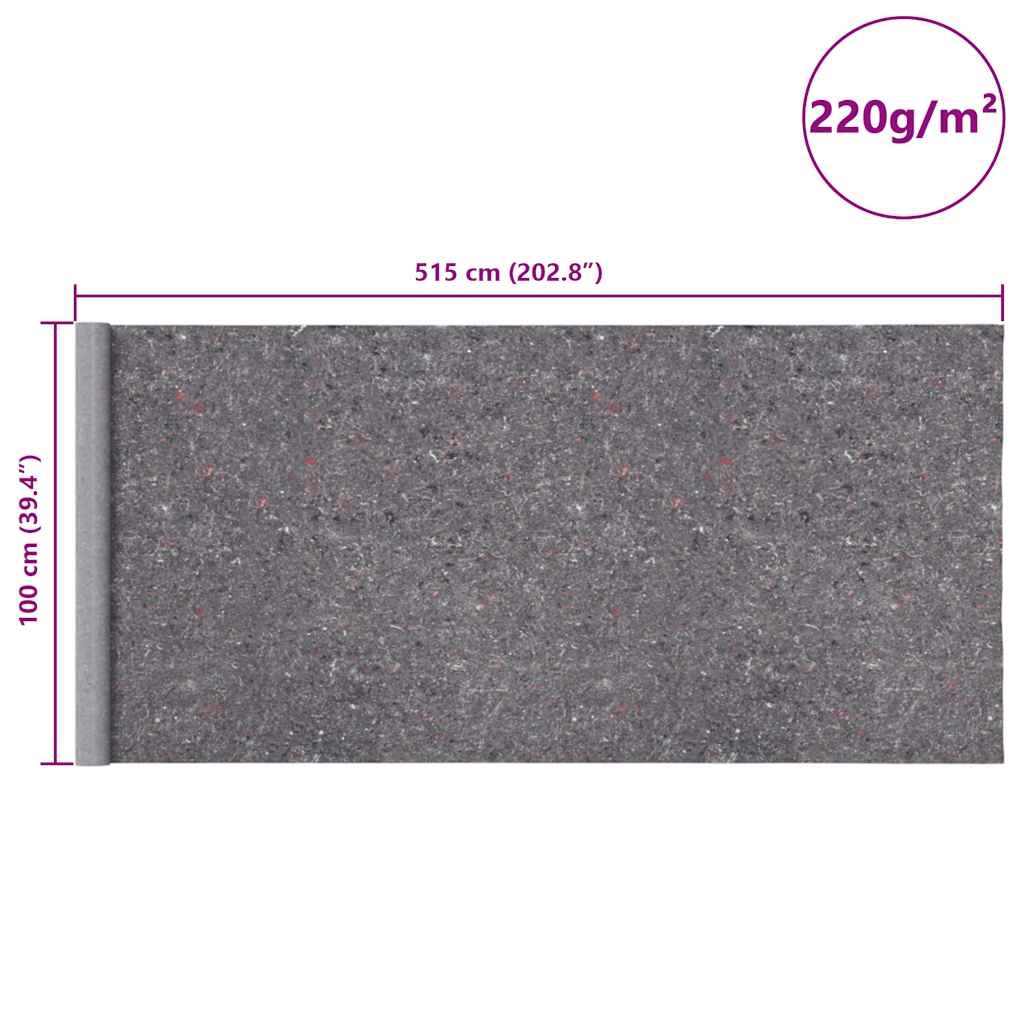 Rutschfestes Malervlies 5 m 220 g/m² Grau