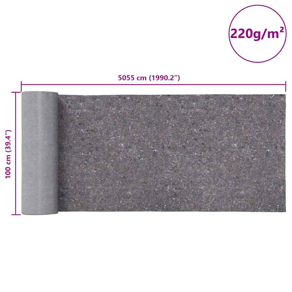 Rutschfestes Malervlies 50 m 220 g/m² Grau