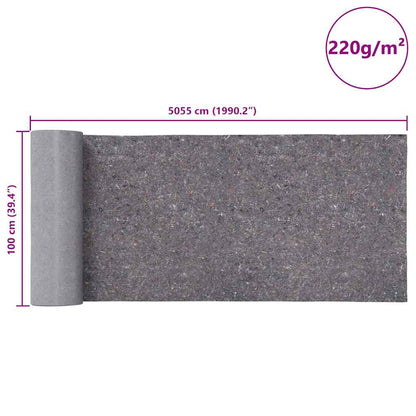 Rutschfestes Malervlies 50 m 220 g/m² Grau
