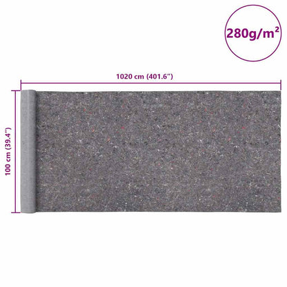 Rutschfestes Malervlies 10 m 280 g/m² Grau