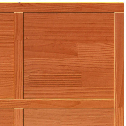 Scheunentür Wachsbraun 90 x 208 cm Massives Kiefernholz
