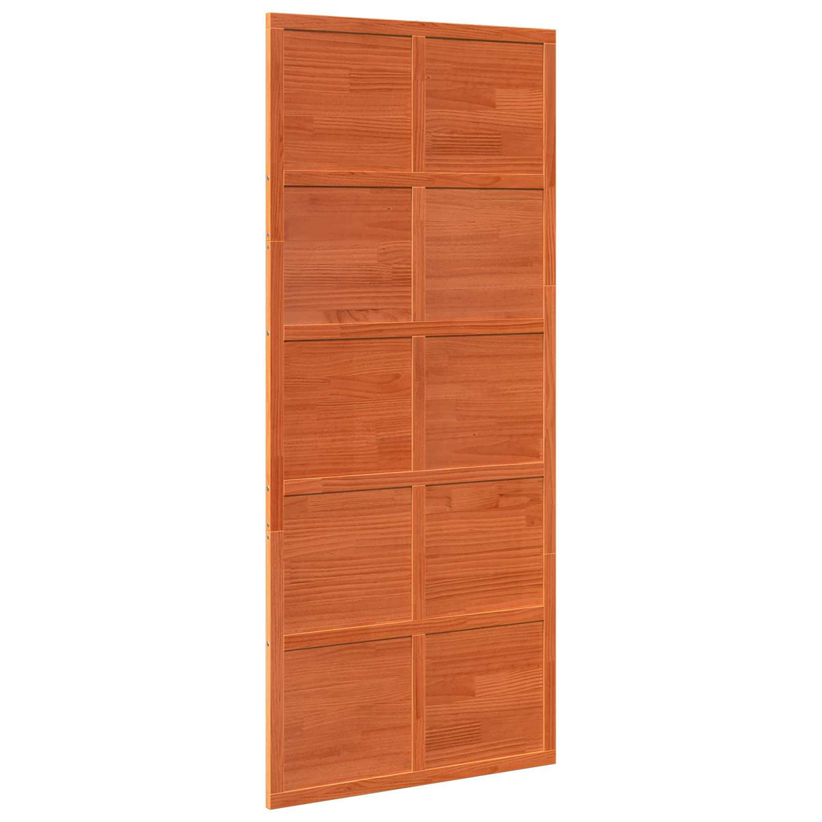 Scheunentür Wachsbraun 90 x 208 cm Massives Kiefernholz