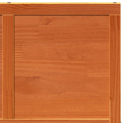 Scheunentür Wachsbraun 80 x 208 cm Massives Kiefernholz