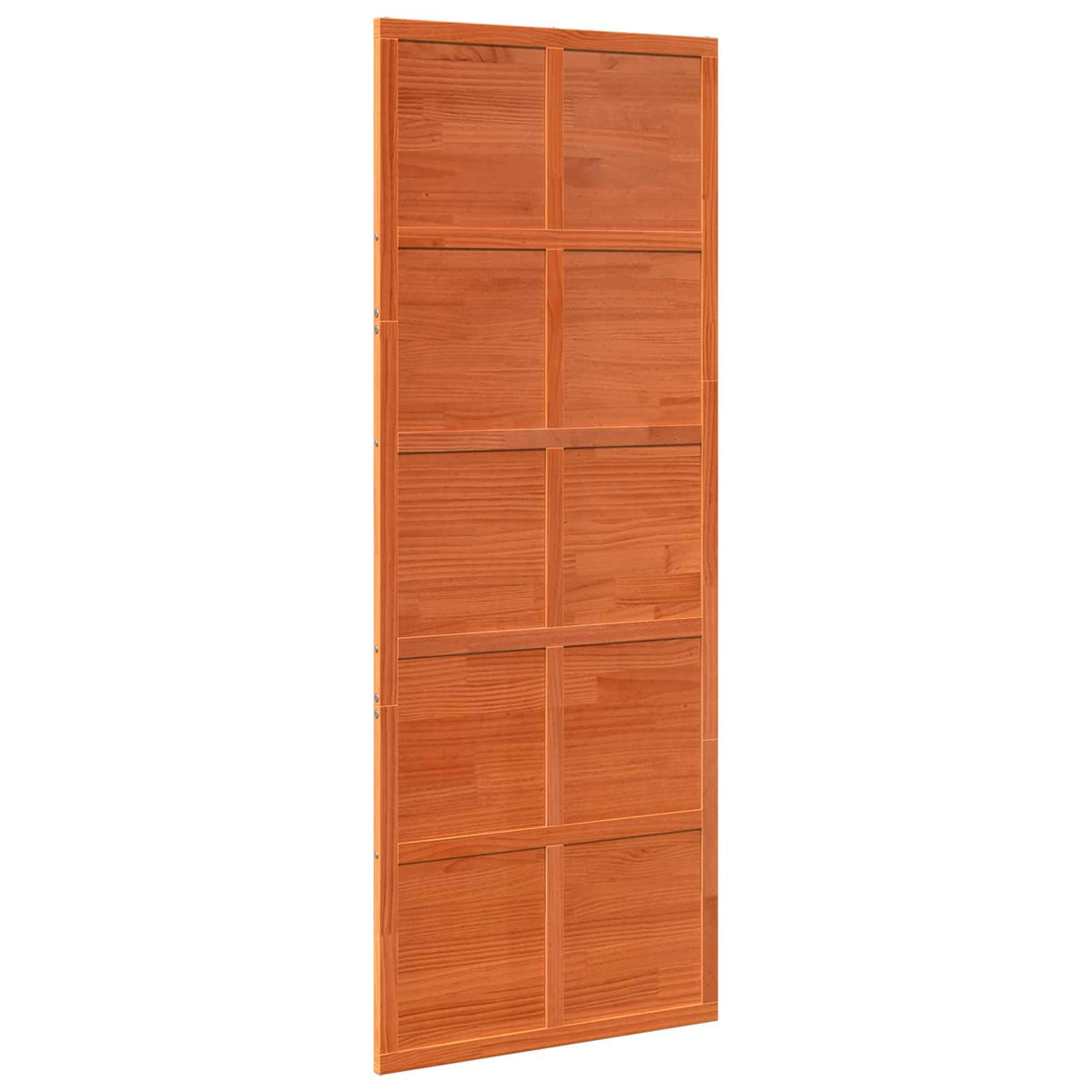 Scheunentür Wachsbraun 80 x 208 cm Massives Kiefernholz