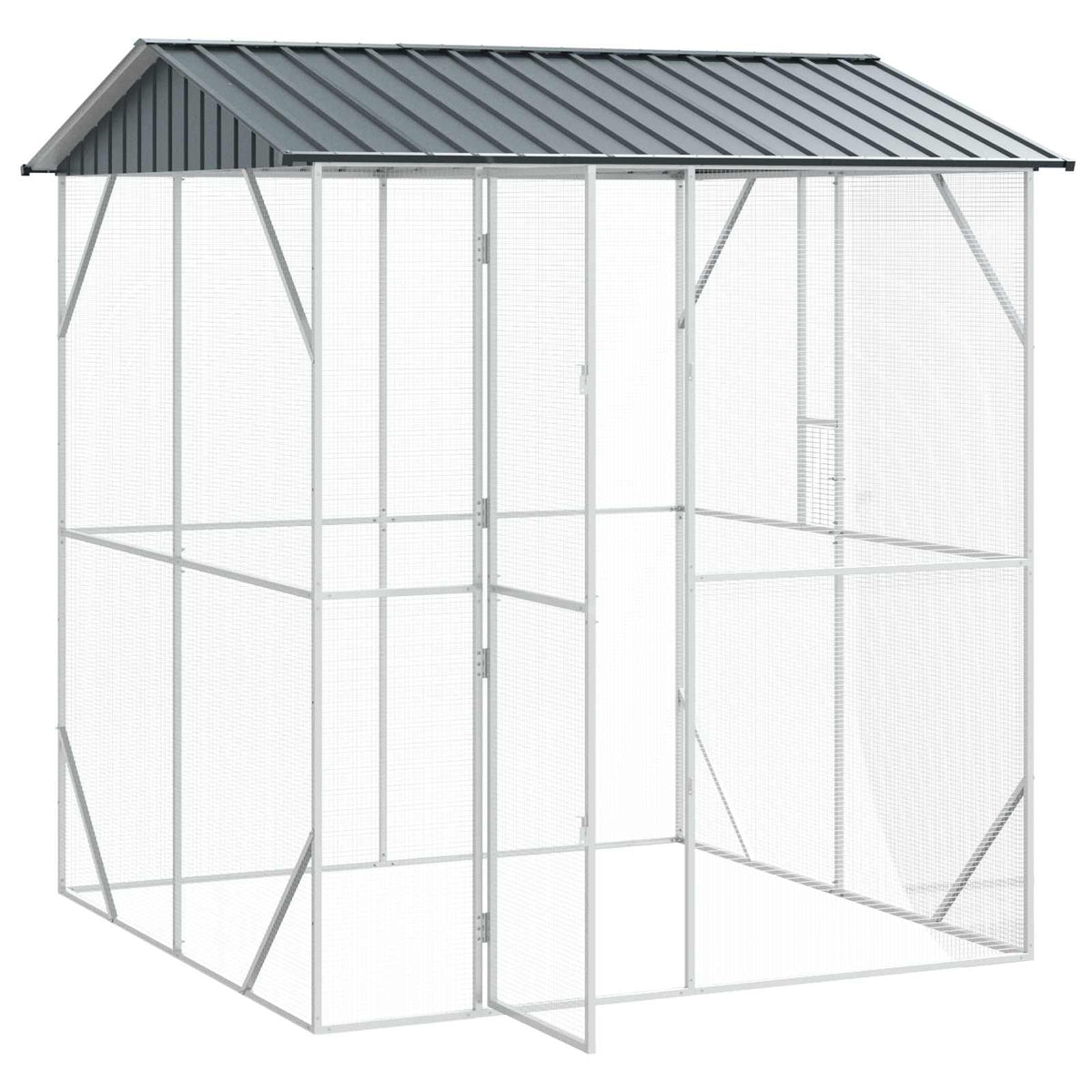 Vogelkäfig Anthrazit 215 x 208 x 247 cm