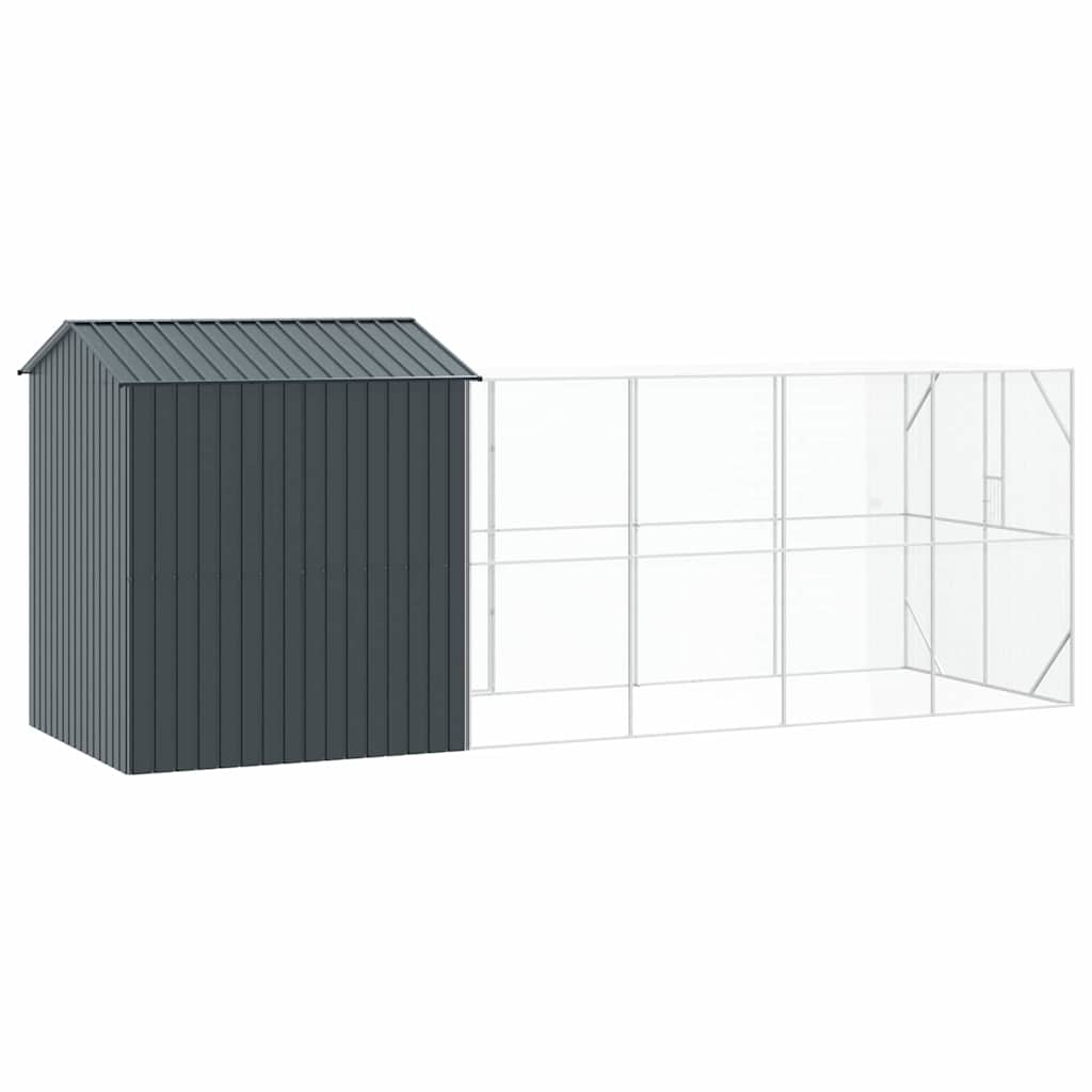 Vogelkäfig Anthrazit 621 x 208 x 247 cm Verzinkter Stahl