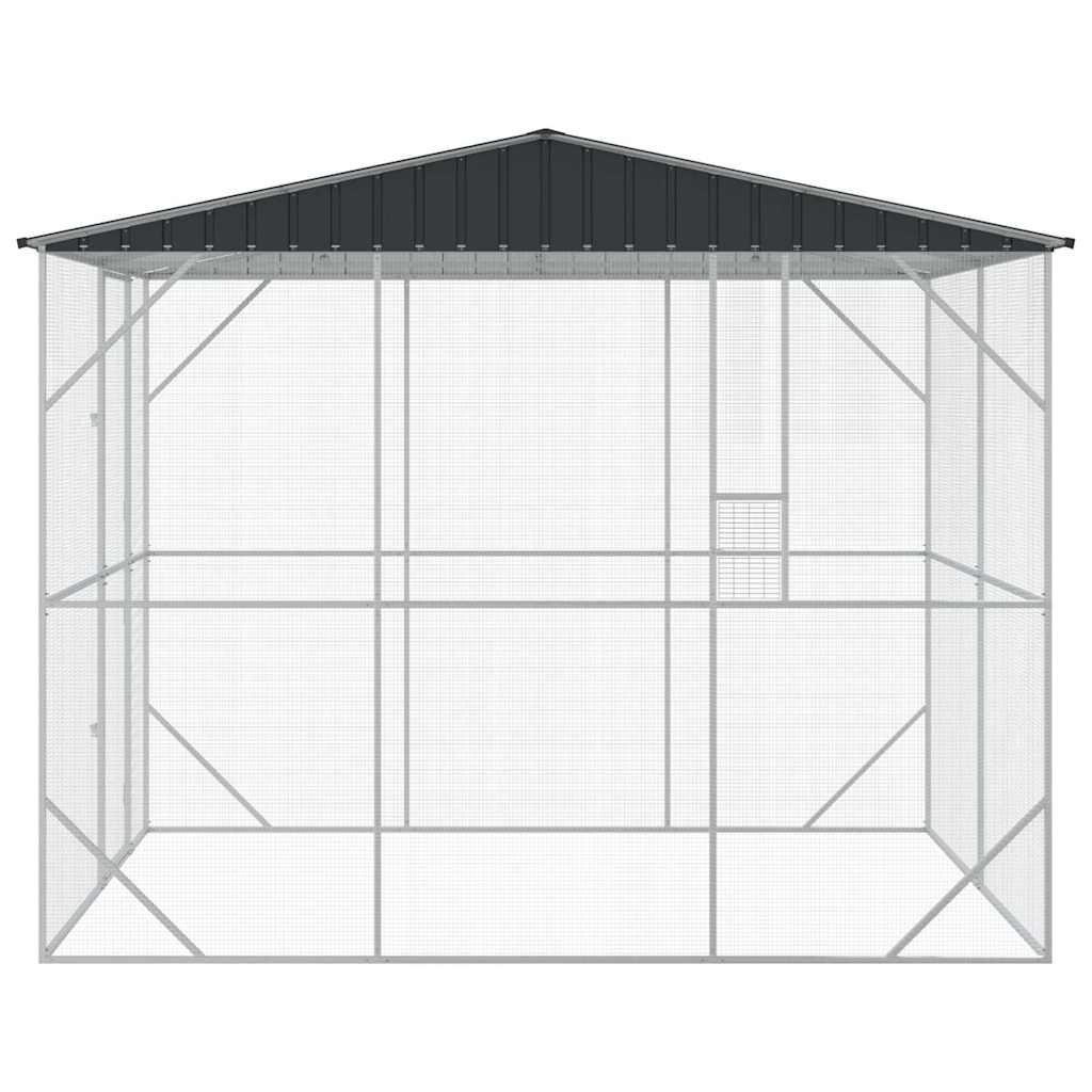 Vogelkäfig Anthrazit 227 x 310 x 247 cm