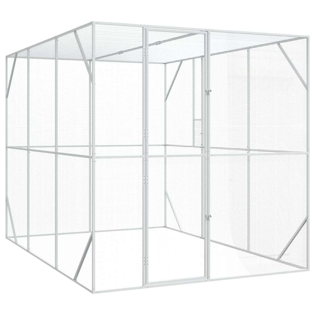 Vogelkäfig Anthrazit 210 x 304 x 213 cm Verzinkter Stahl