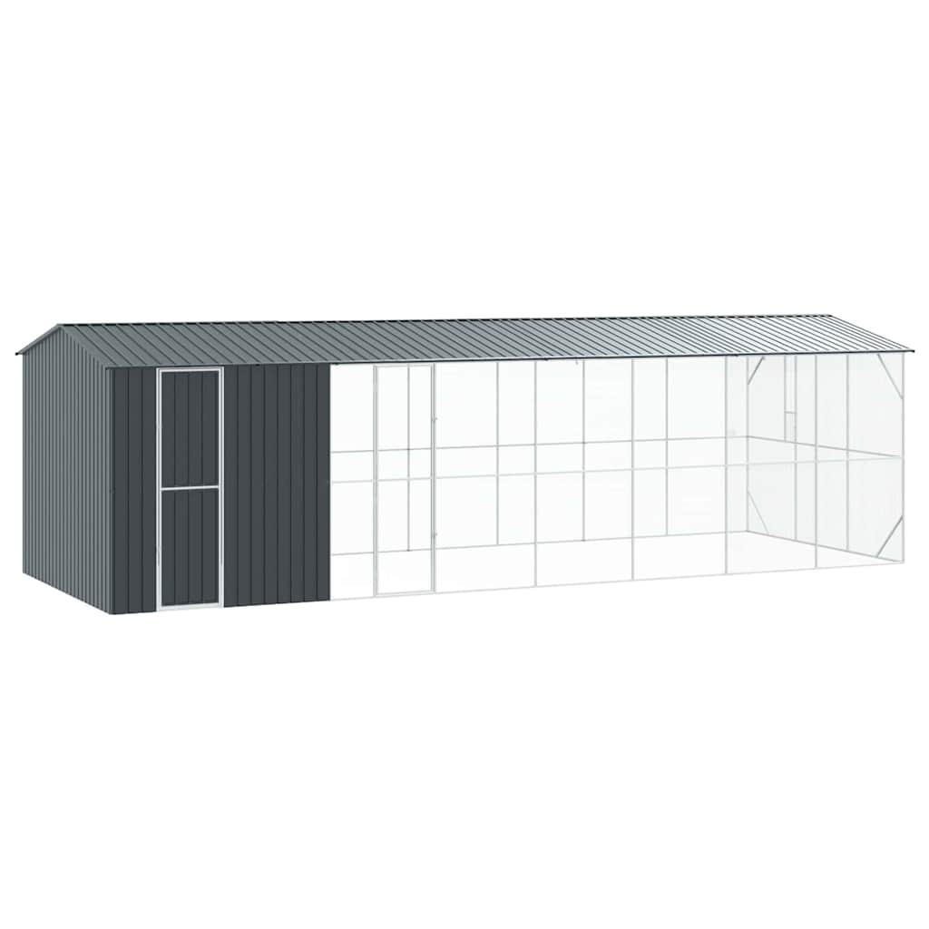 Vogelkäfig Anthrazit 860 x 310 x 247 cm Verzinkter Stahl