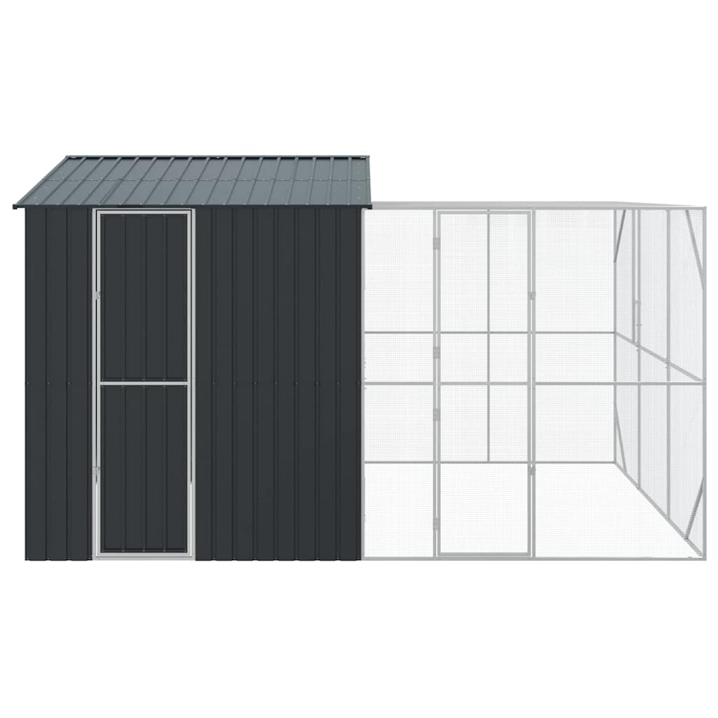 Vogelkäfig Anthrazit 425 x 304 x 247 cm Verzinkter Stahl
