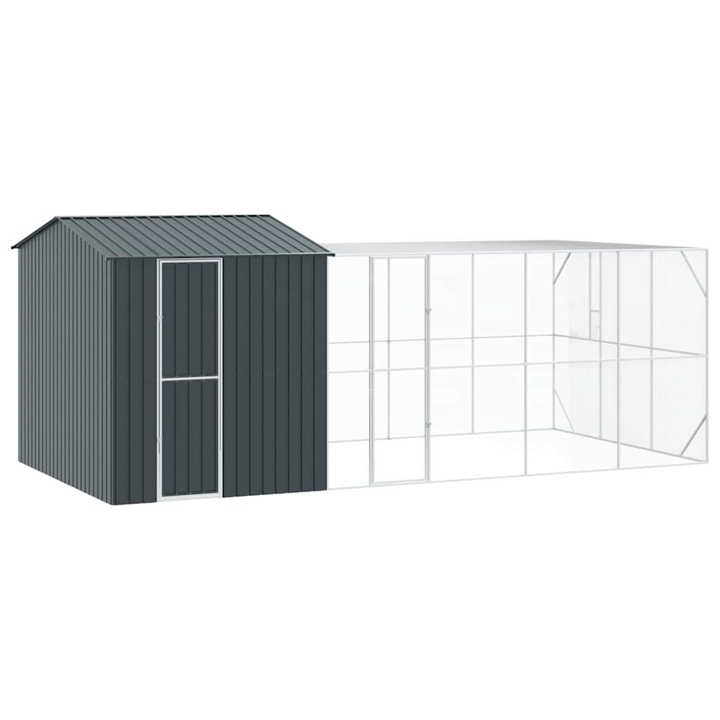 Vogelkäfig Anthrazit 635 x 304 x 247 cm Verzinkter Stahl