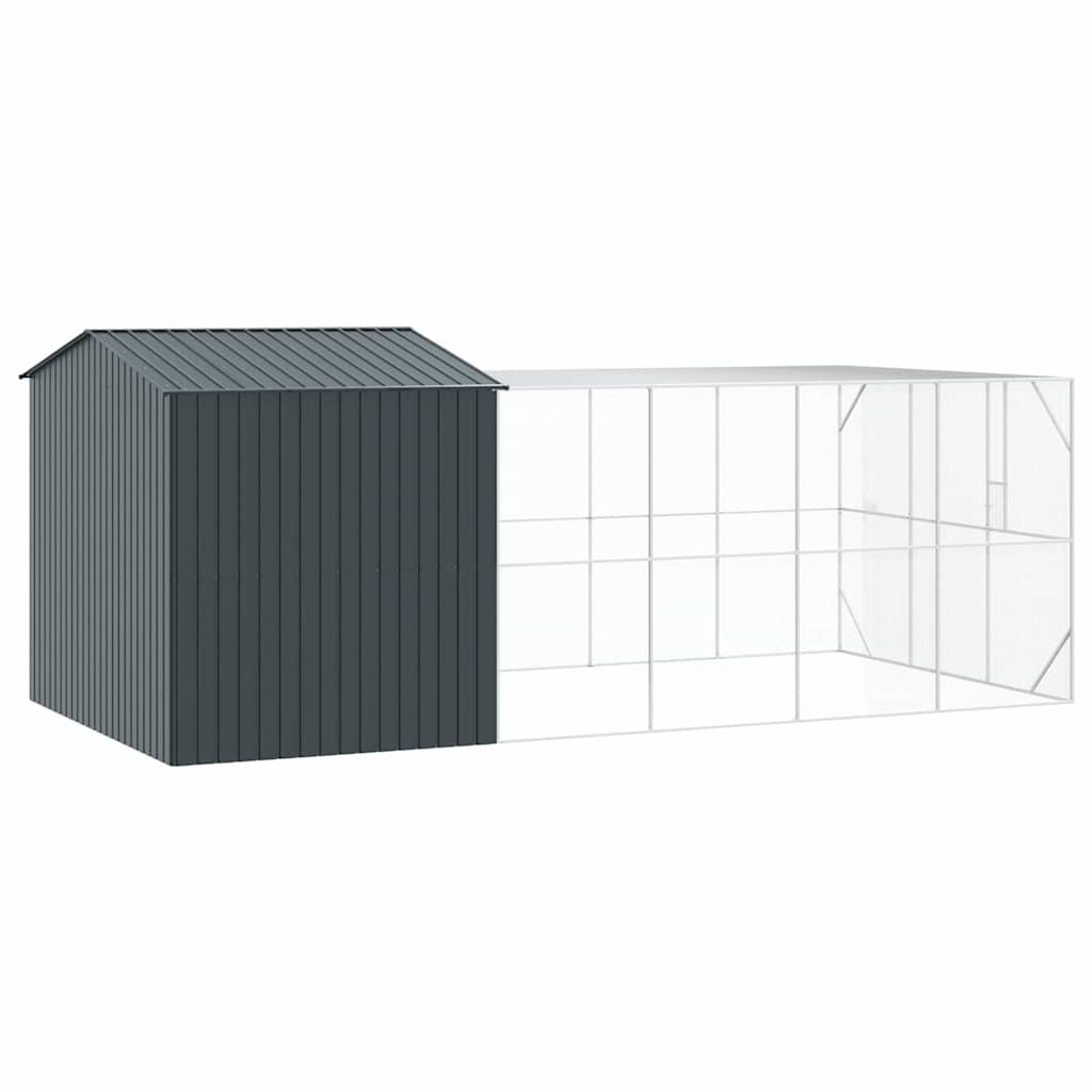 Vogelkäfig Anthrazit 635 x 304 x 247 cm Verzinkter Stahl