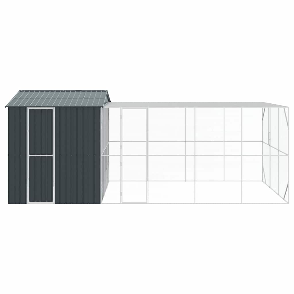 Vogelkäfig Anthrazit 635 x 304 x 247 cm Verzinkter Stahl