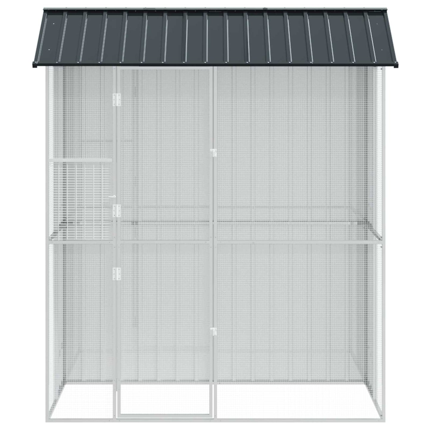 Vogelkäfig Anthrazit 215 x 110 x 247 cm Verzinkter Stahl