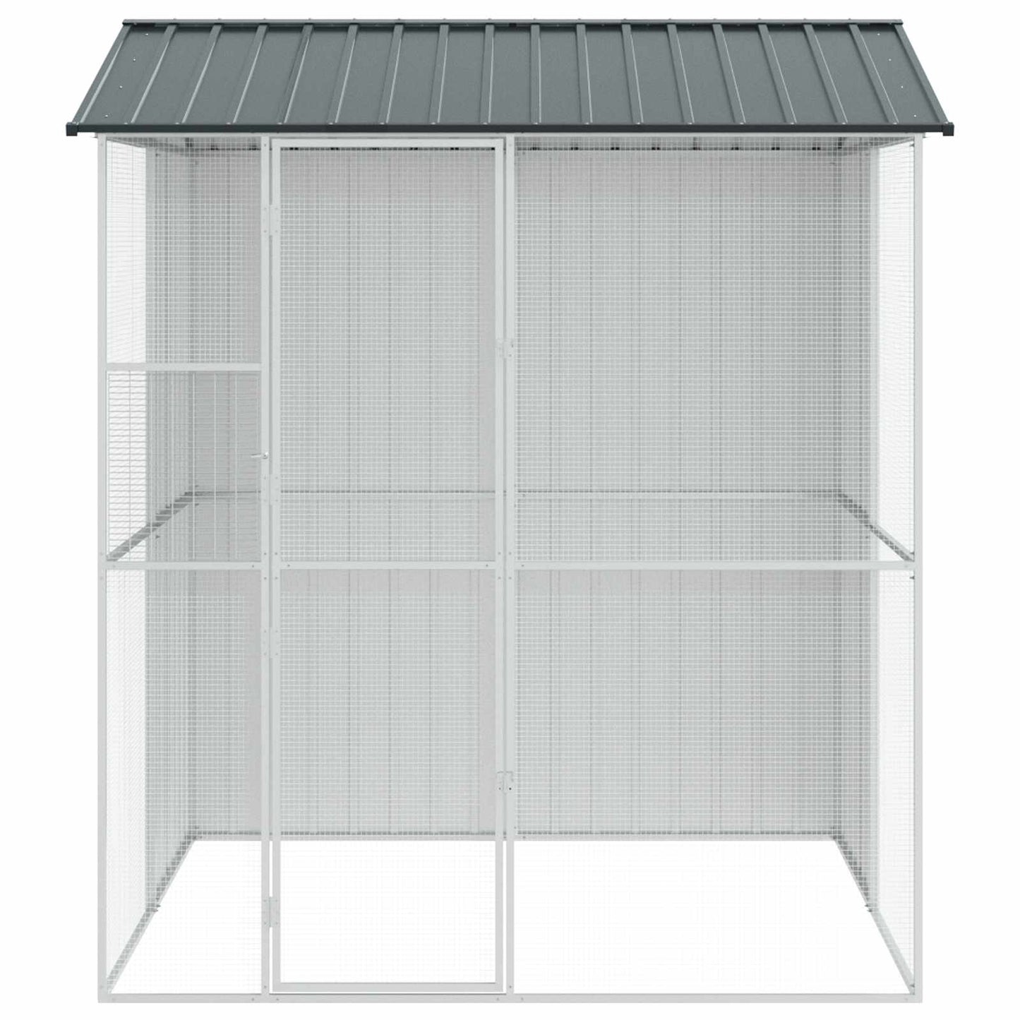 Vogelkäfig Anthrazit 215 x 210 x 247 cm Verzinkter Stahl
