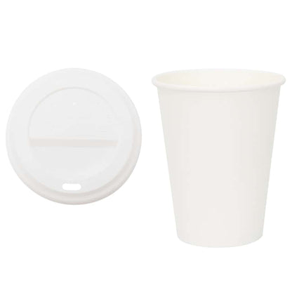 Pappbecher mit Deckeln 1000 Stk. 12oz 300ml