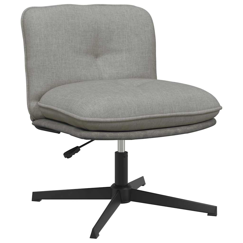 Office chair swivel light grey fabric