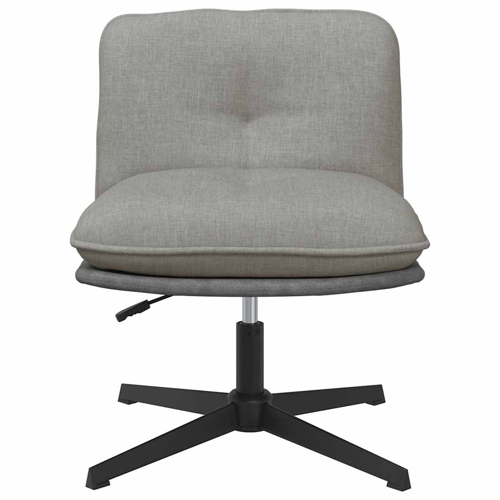 Office chair swivel light grey fabric