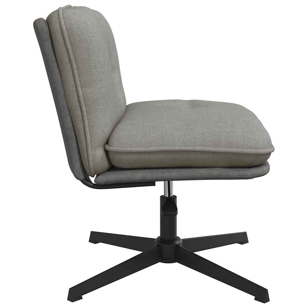 Office chair swivel light grey fabric