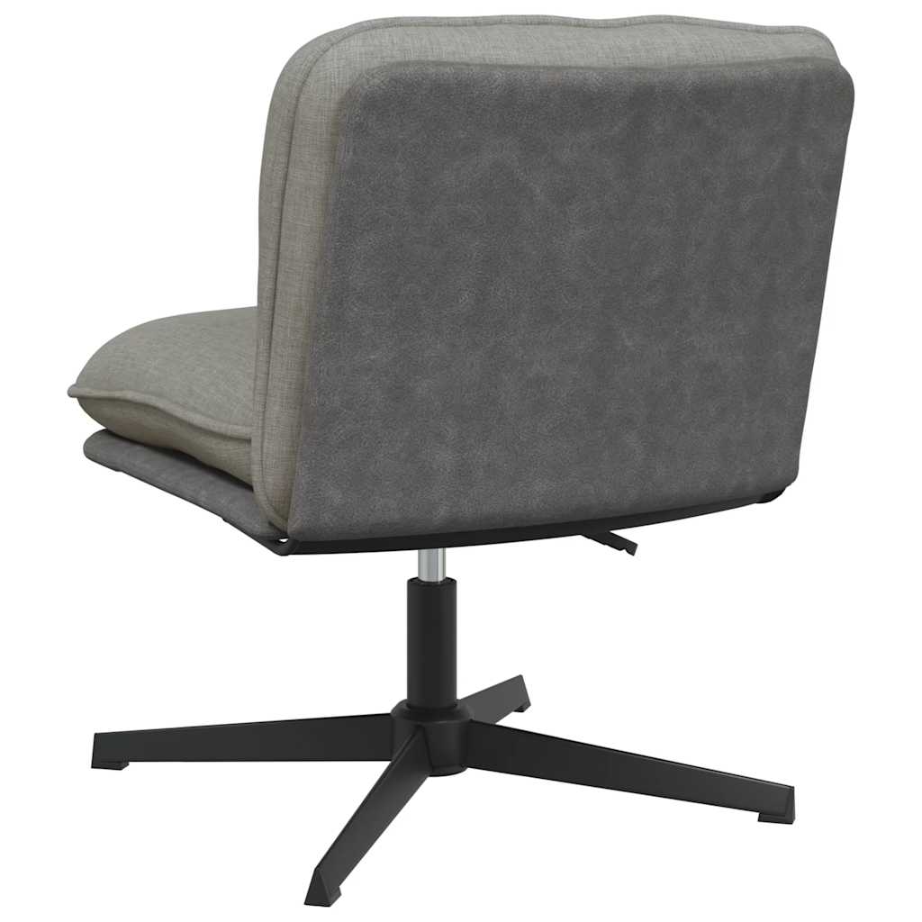 Office chair swivel light grey fabric
