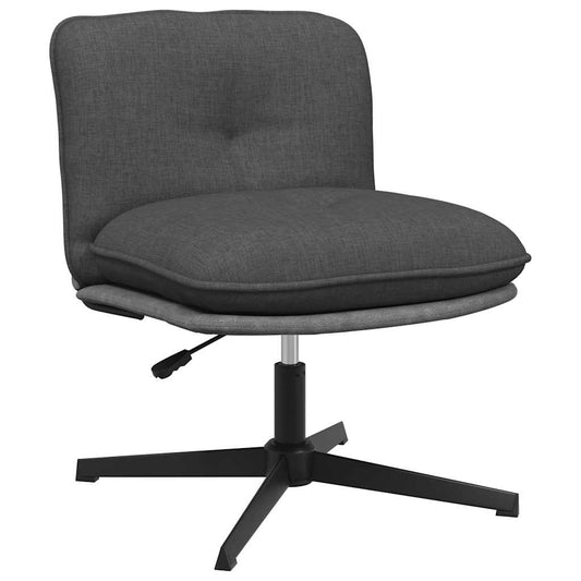 Office chair swivel dark grey fabric