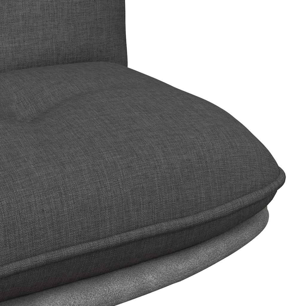 Office chair swivel dark grey fabric
