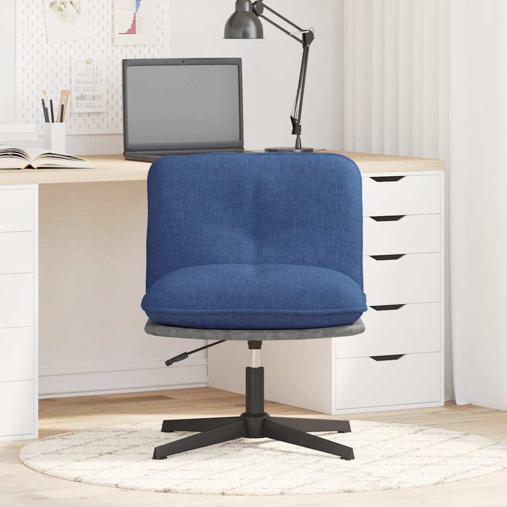 Office Chair Swivel Blue Fabric