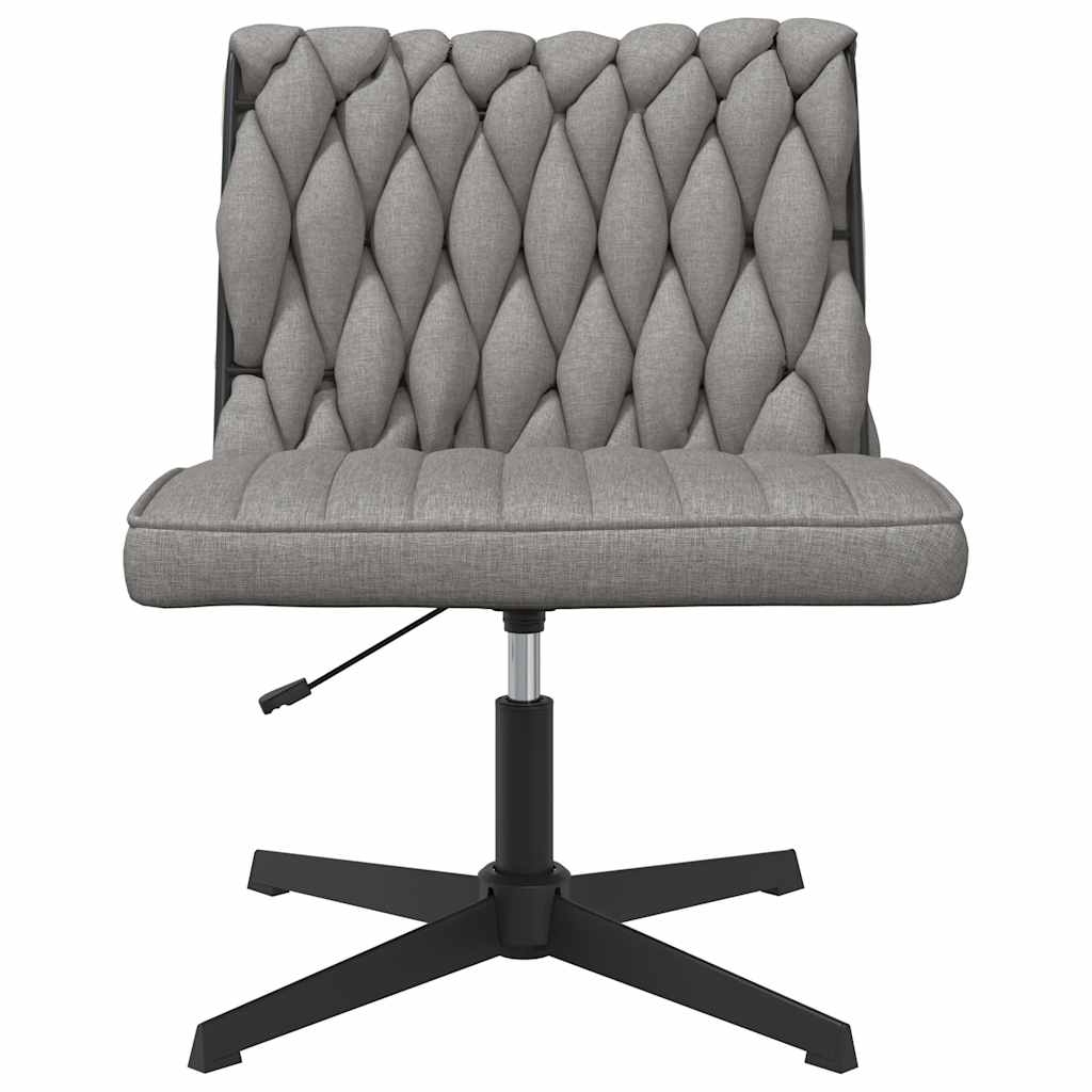 Office chair swivel light grey fabric