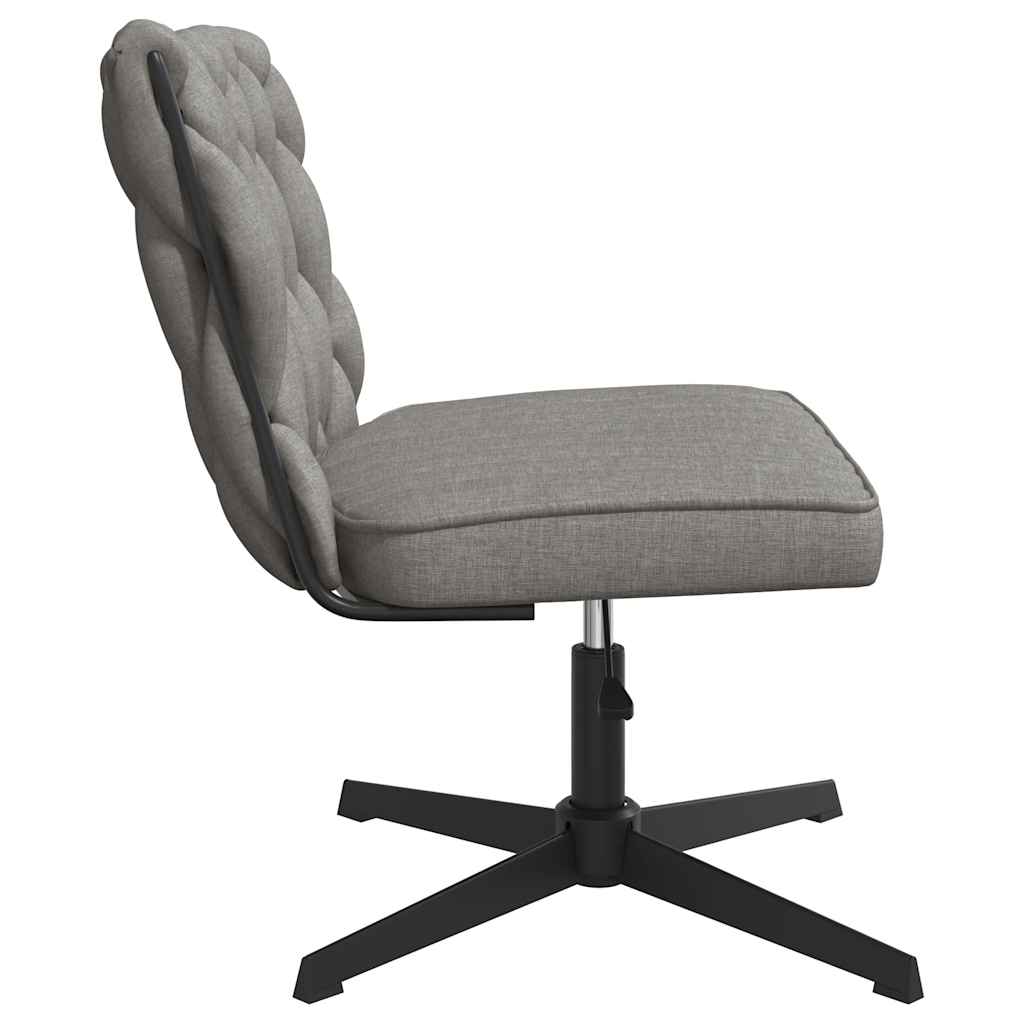 Office chair swivel light grey fabric