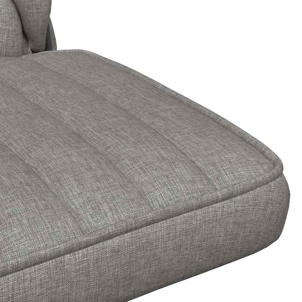 Office chair swivel light grey fabric