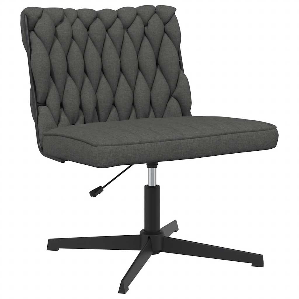 Office chair swivel dark grey fabric