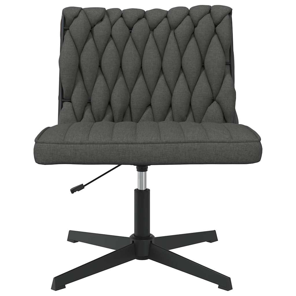 Office chair swivel dark grey fabric