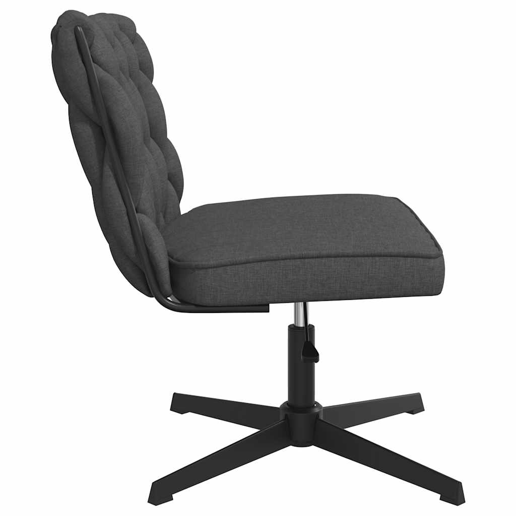 Office chair swivel dark grey fabric