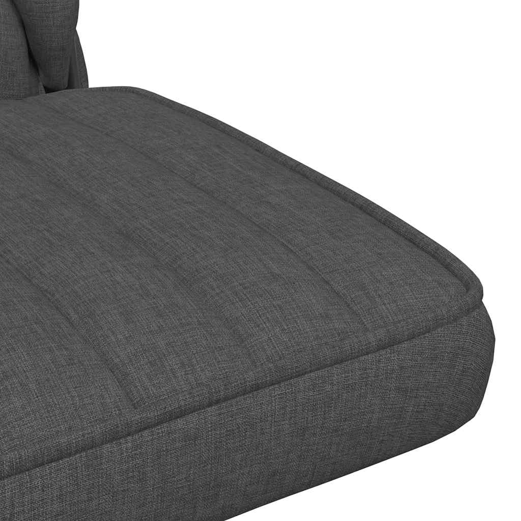 Office chair swivel dark grey fabric