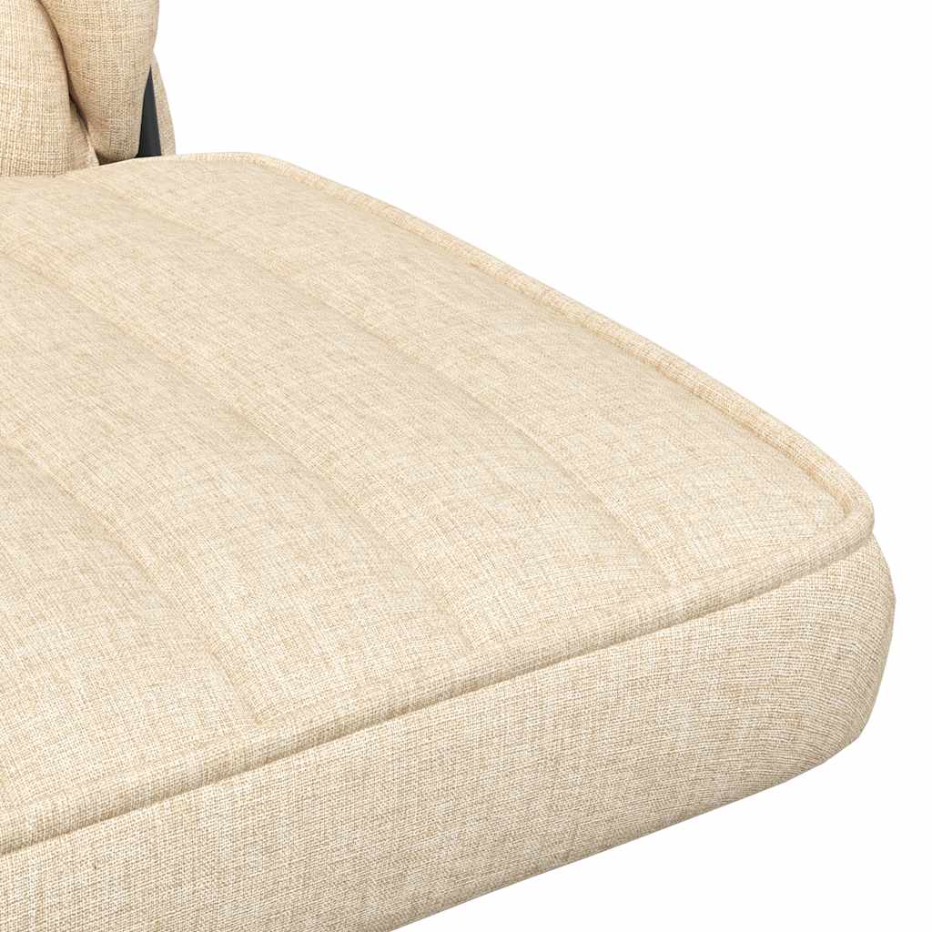 Office chair swivel cream fabric