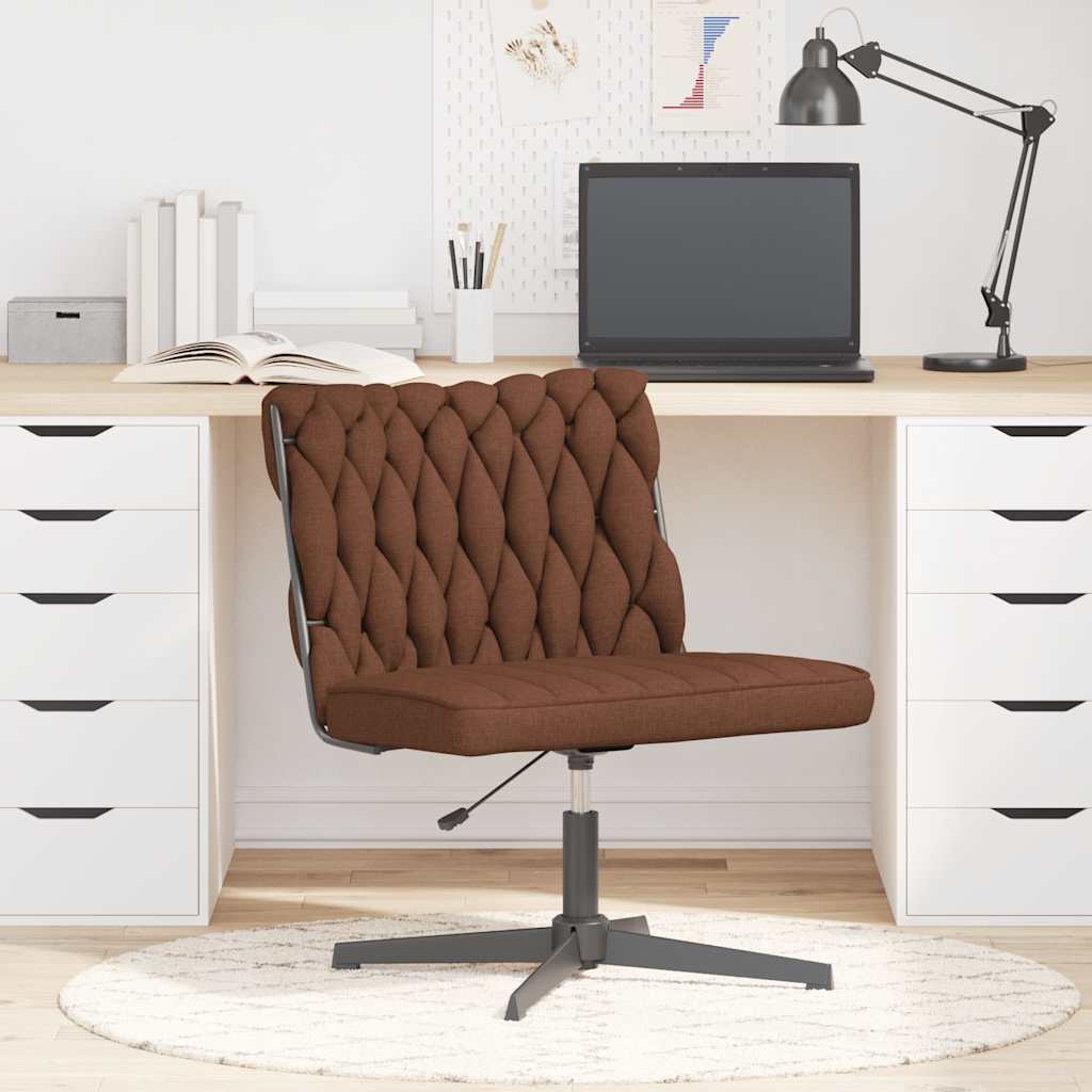 Bürostuhl Drehbar Braun Stoff