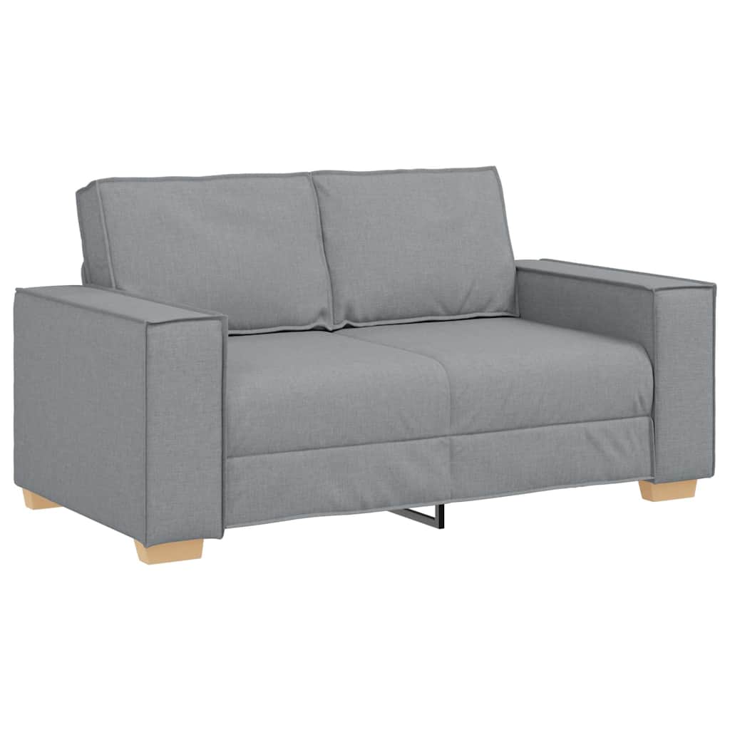 Sofa Set mit Kissen 3 pcs Grau 220 x 78 x 84 cm Stoff