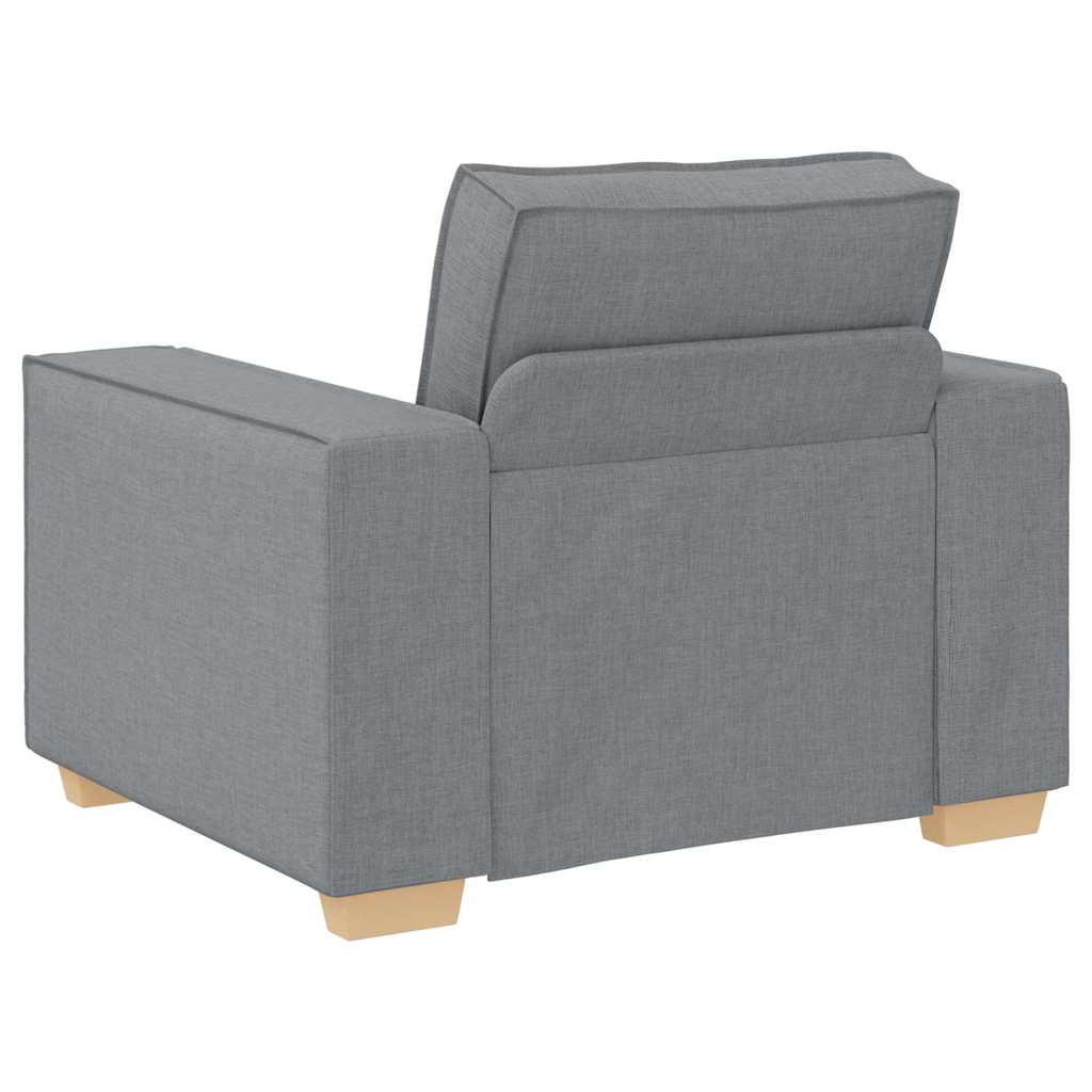 Sofa Set mit Kissen 3 pcs Grau 220 x 78 x 84 cm Stoff