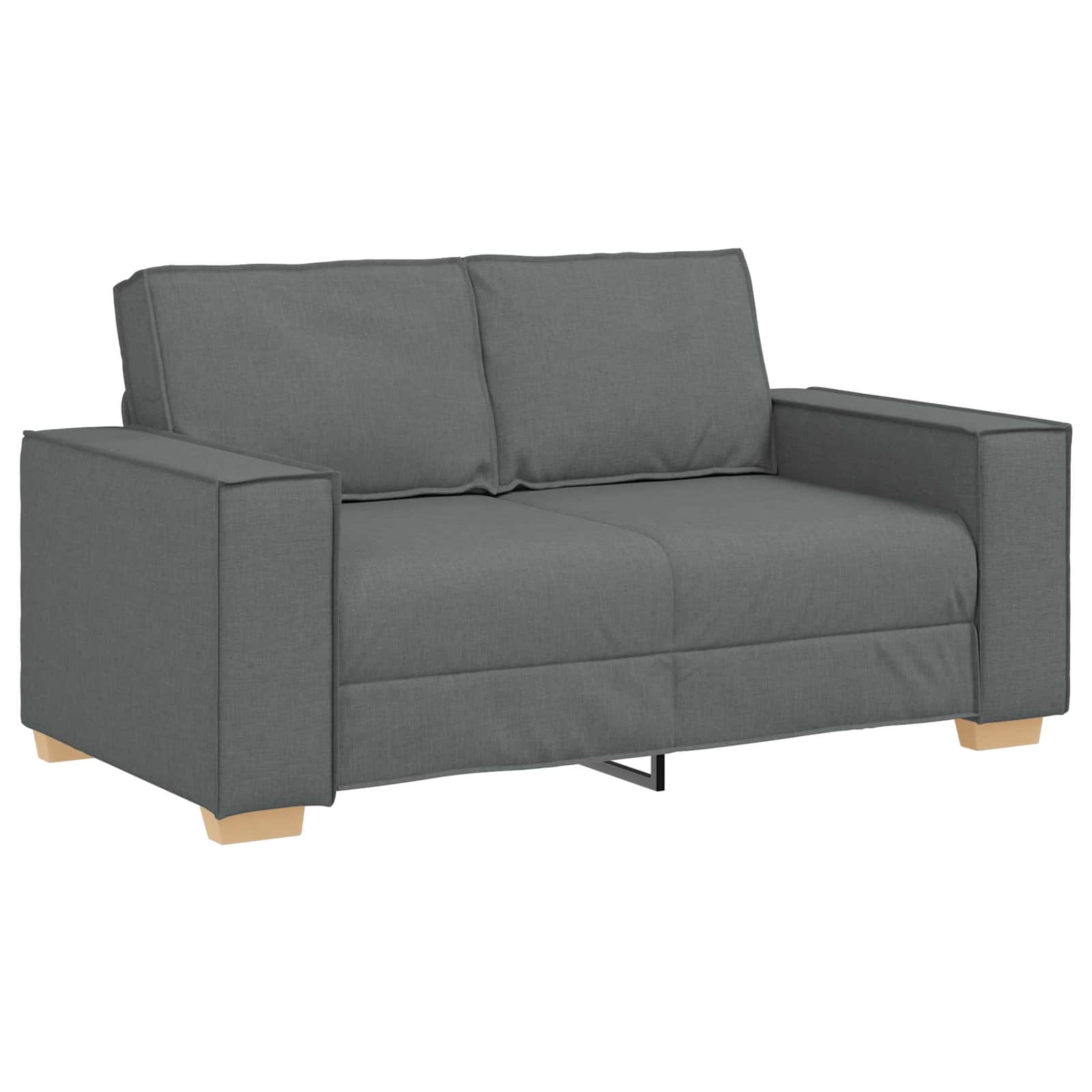 Sofa 3 stk. Dunkelgrau Stoff