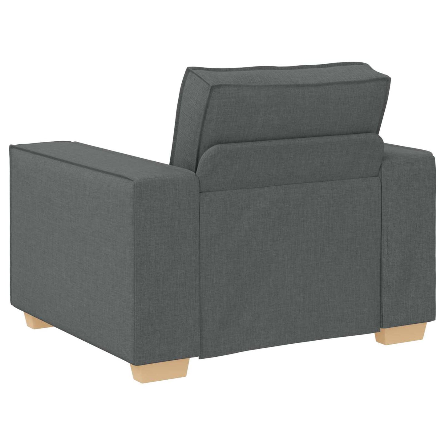 Sofa 3 stk. Dunkelgrau Stoff