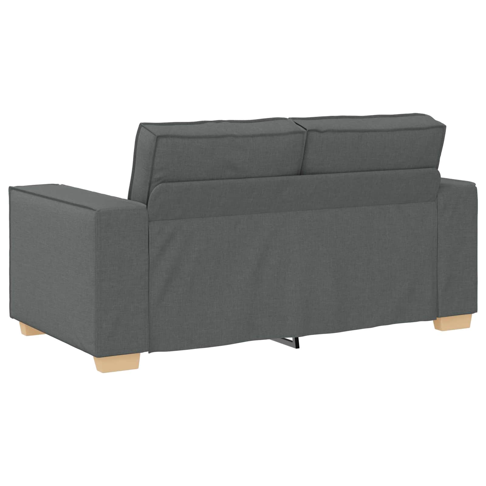Sofa 3 stk. Dunkelgrau Stoff