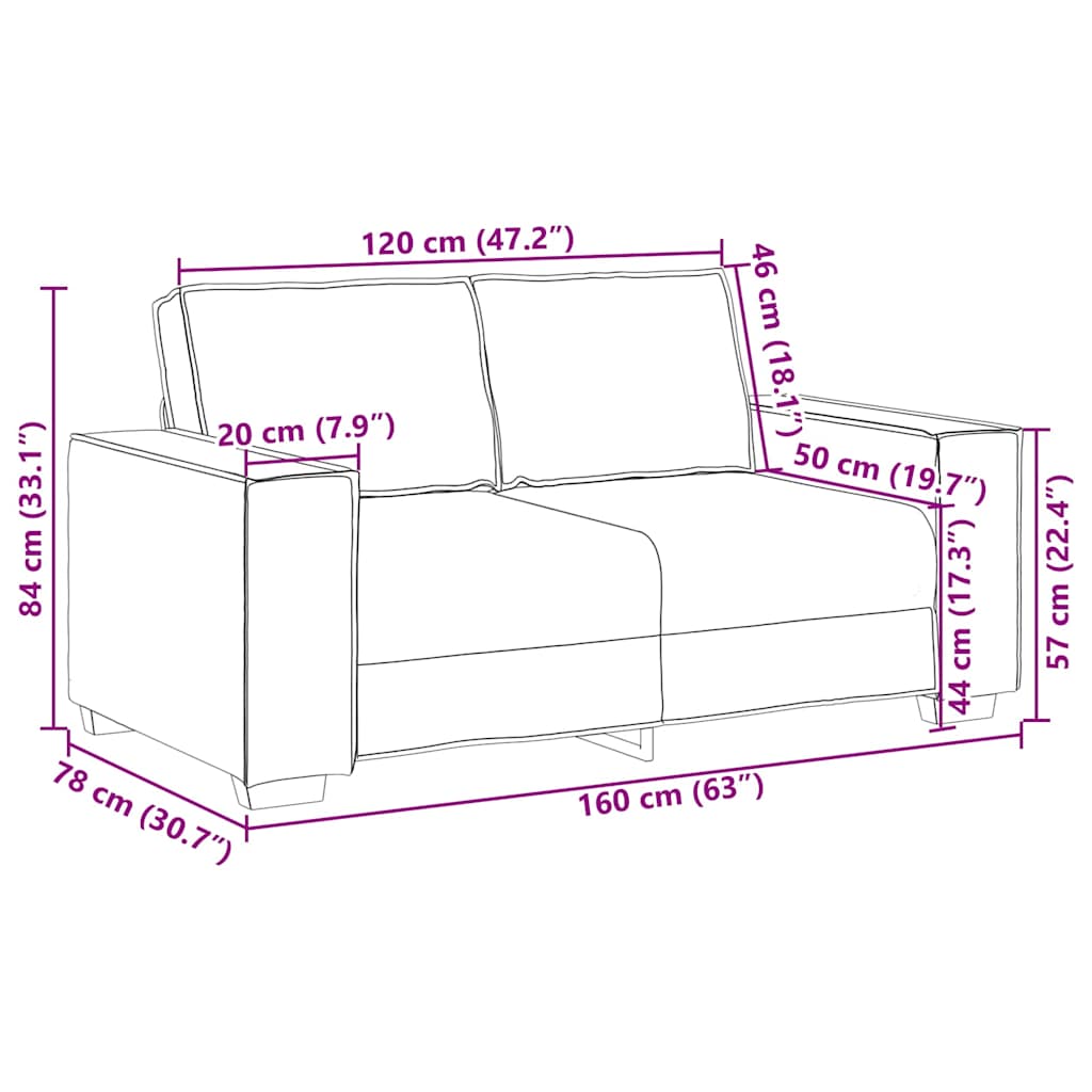 Sofa Set mit Kissen 3 pcs Schwarz 220 x 78 x 84 cm Stoff