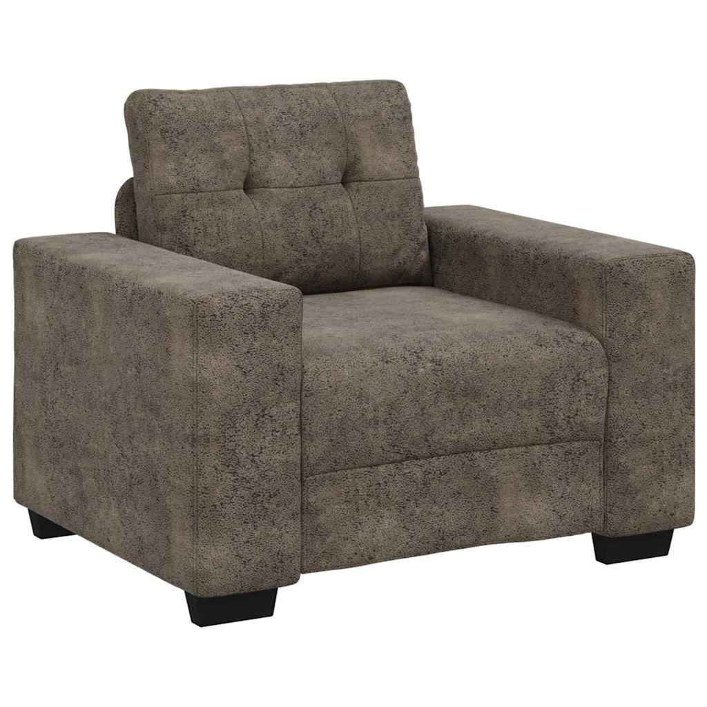 Sofa Set mit Kissen 3 pcs Grau 221 x 78 x 80 cm Kunstleder