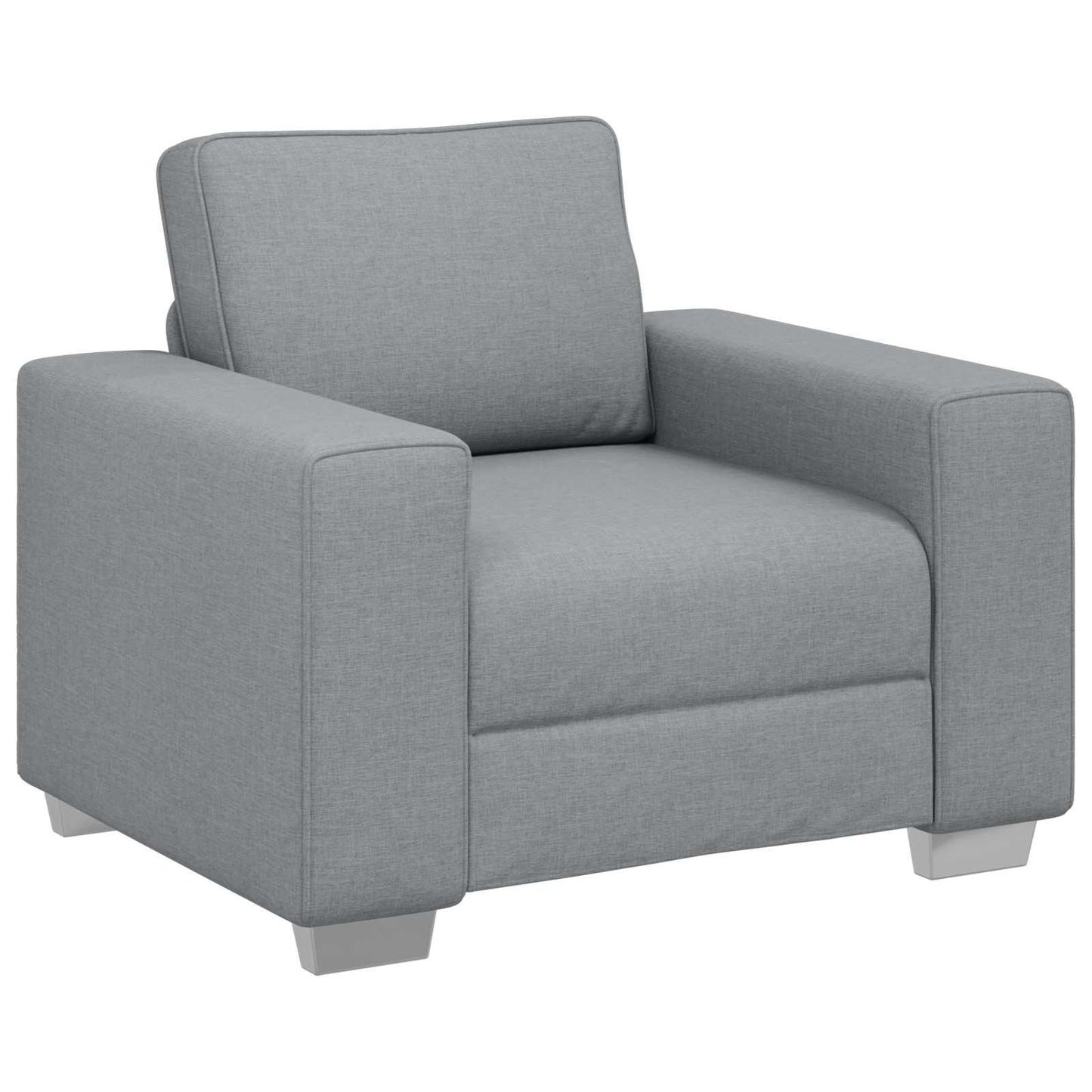 Sofa 3 stk. Hellgrau Stoff