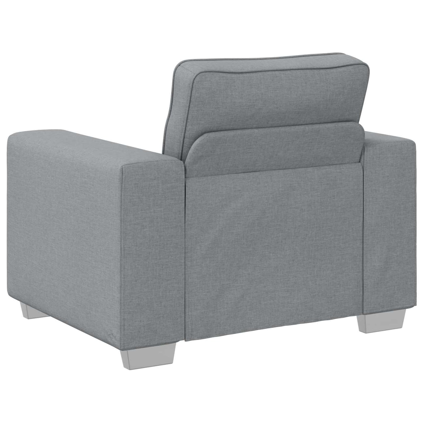 Sofa 3 stk. Hellgrau Stoff