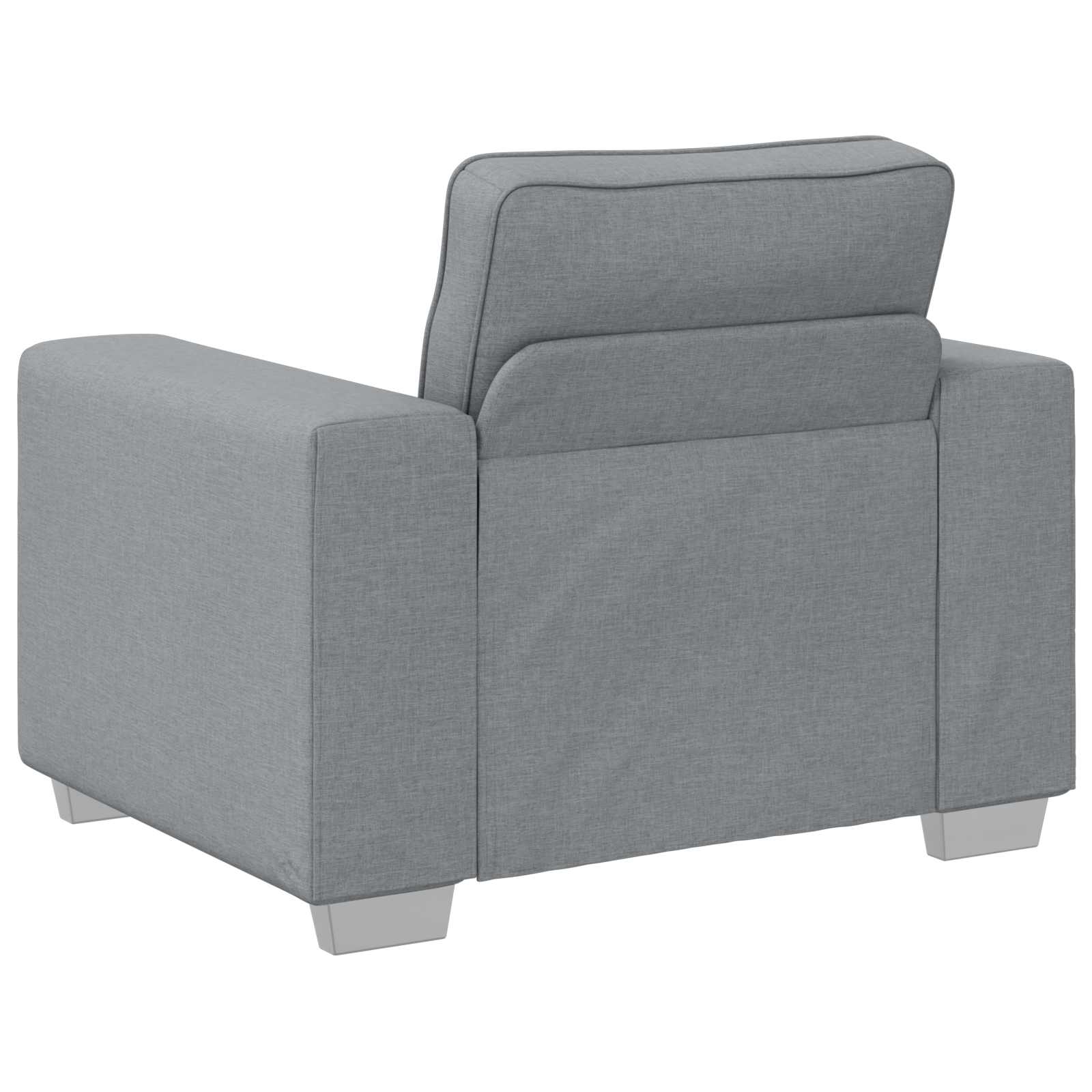 Sofa 3 stk. Hellgrau Stoff