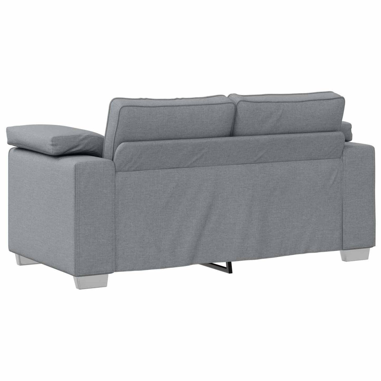 Sofa 3 stk. Hellgrau Stoff