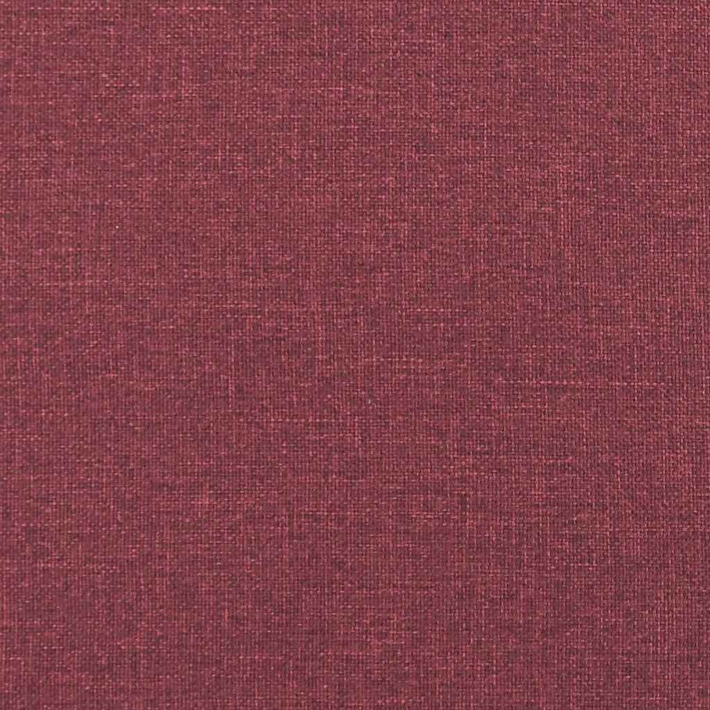 Sofa Set mit Kissen 2 pcs Weinrot 221 x 78 x 80 cm Stoff