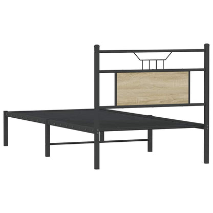 Bettgestell ohne Matratze Sonoma-Eiche 90x200 cm Holzwerkstoff