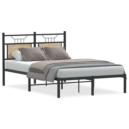 Bettgestell ohne Matratze Sonoma-Eiche 120x190 cm Holzwerkstoff